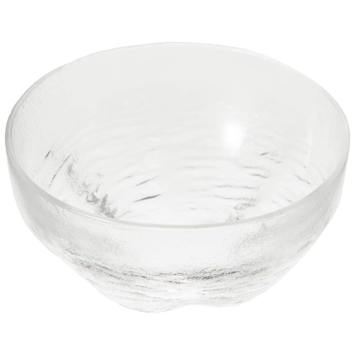 Toyo Sasaki Glass TK423-12 Medium Bowl, Clear, Approx. φ5.5 x 2.8 inches (14 x 7 cm), Made in Japan