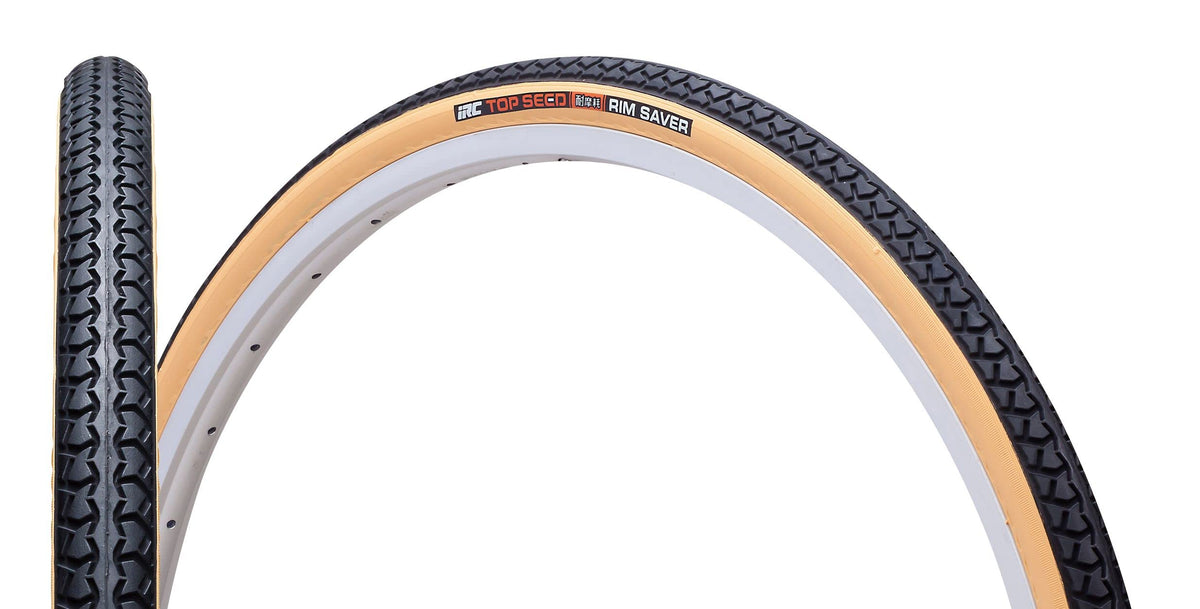 IRC TIRE Bicycle Tire Tube TOPSEED Abrasion Resistant Rim Saver 87 Type Top Seed WO 27 x 1 3/8 AME/Black Tire Tubes 1 Pair (2 of Each)