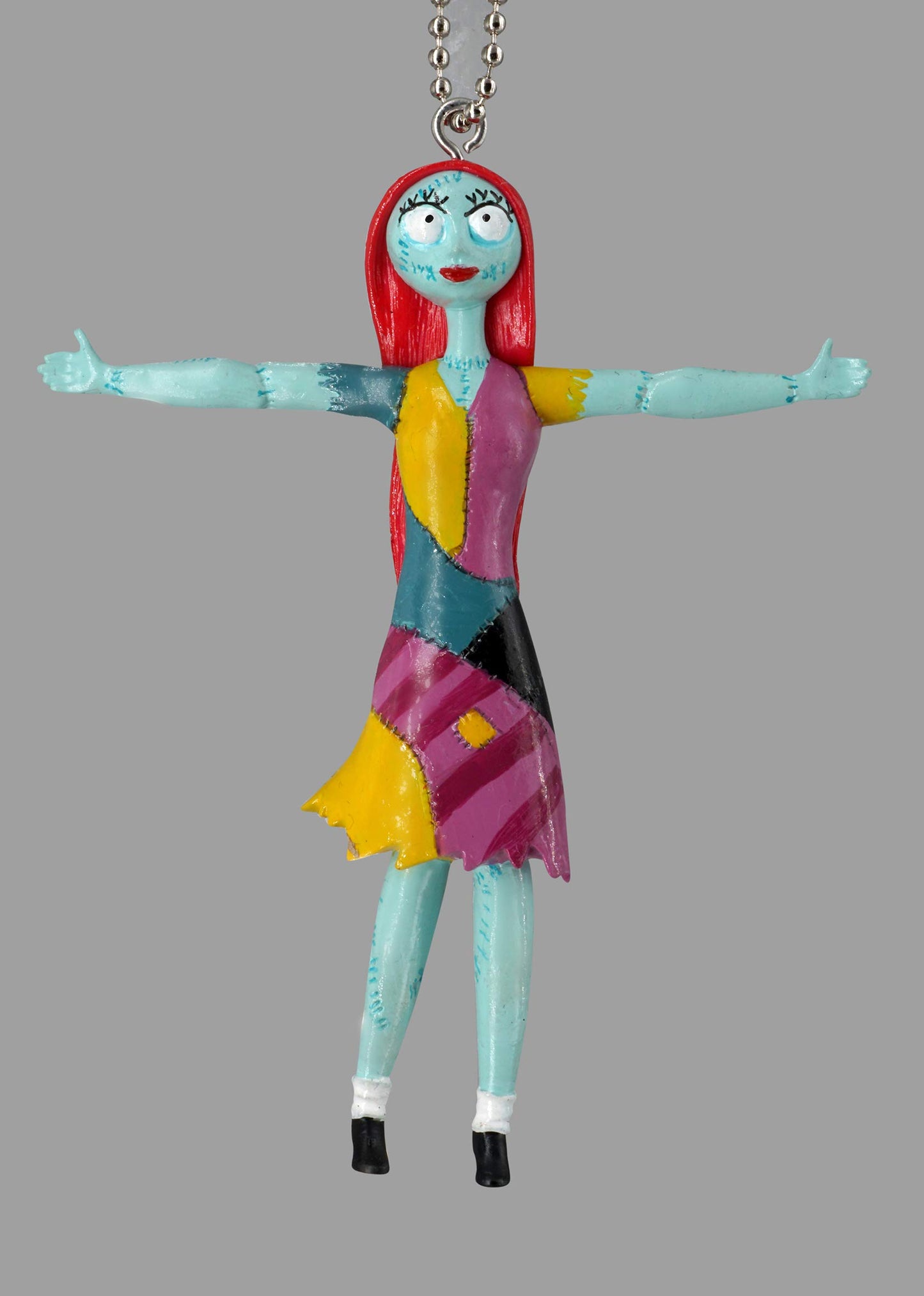 Nightmare Before Christmas Sally Bendable PVC Key Ring Toy, Multicolor