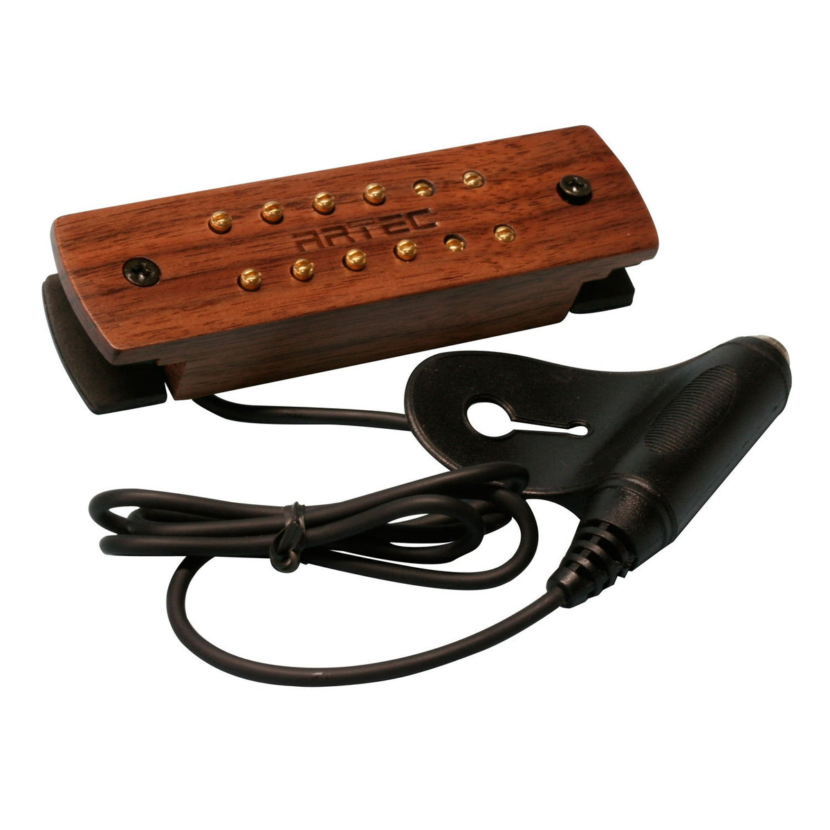ARTEC Soundhole Pickup Wood Pickup Cover WSH12-WN-OSJ Walnut