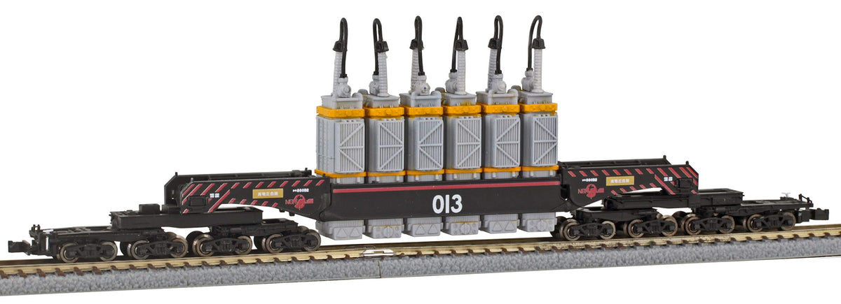 Rokuhan Z Gauge T037-2 Shiki 880 Big Truck B2 Beam Super High Pressure Standard Transformer Transport T037-2 Railroad Model Cargo Car