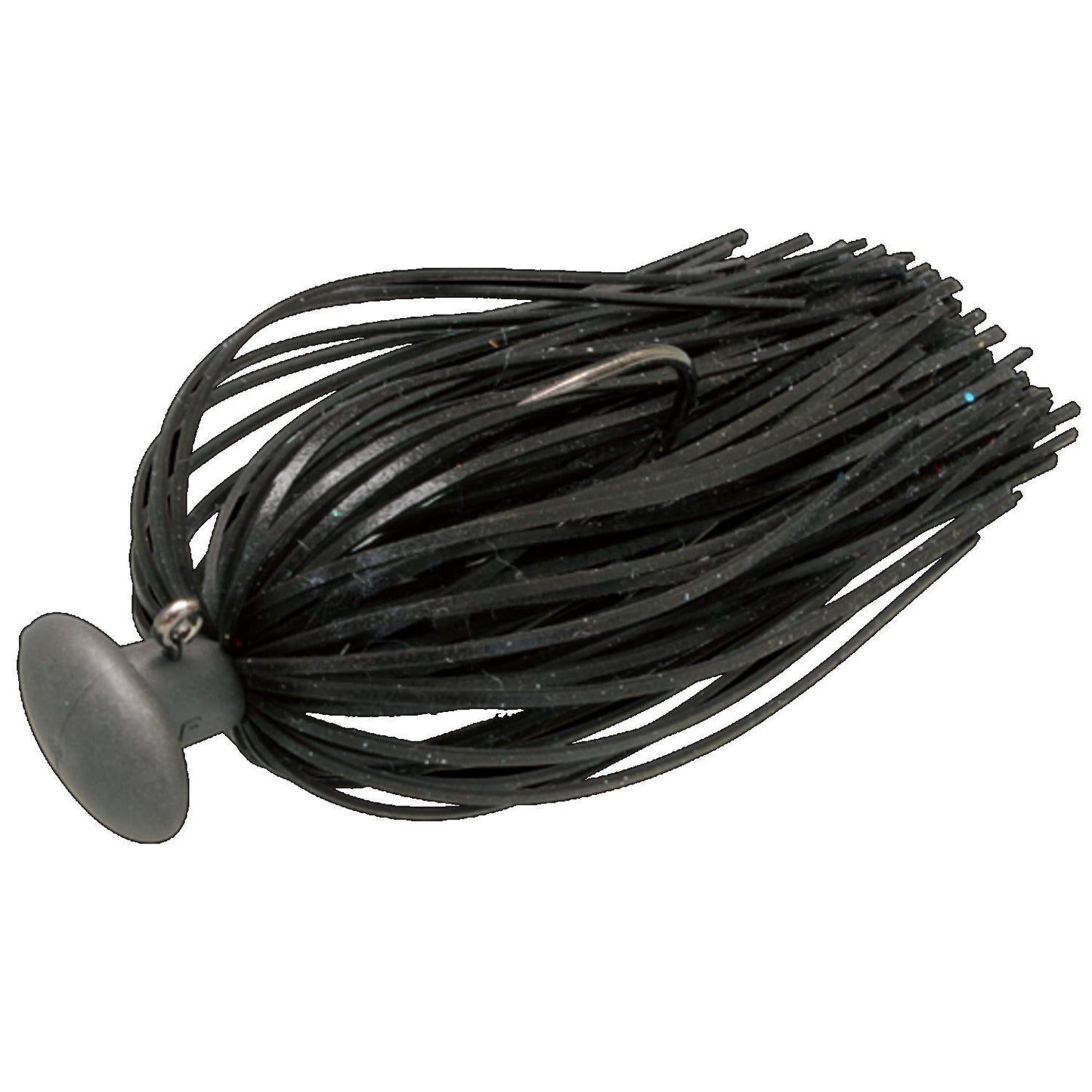 JACKALL Rubber Jig, Nakata Jig, 1/2 oz, Solid Black
