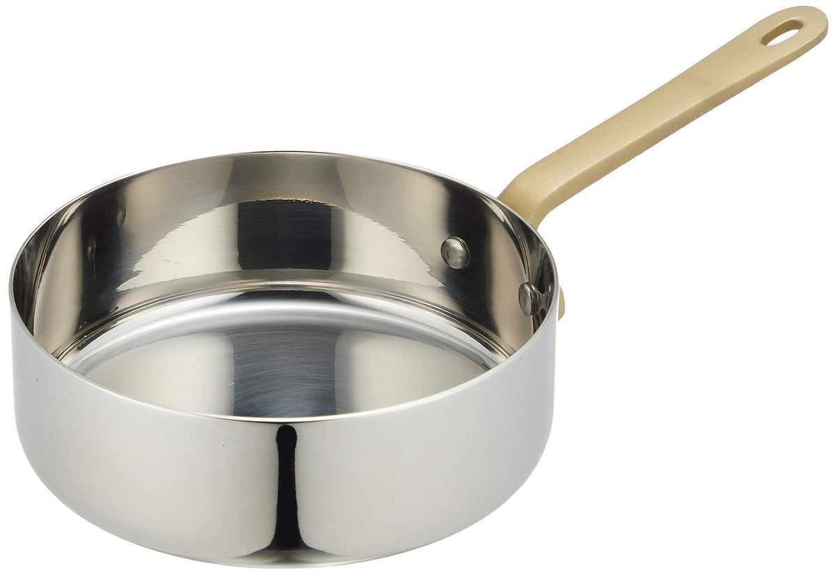 Sanho Sangyo PPT9003 UK Petite Pan, One-Handed Shallow Pot (No Lid), 3.9 inches (10 cm), 18-8 Stainless Steel + Anodized China