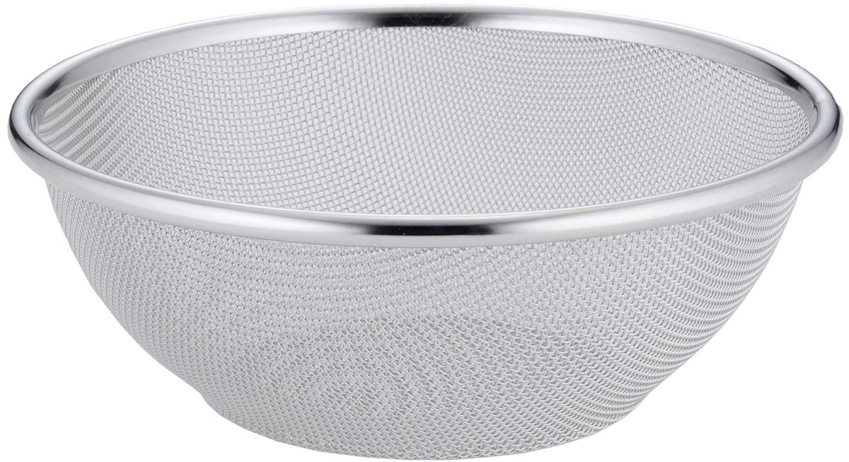Shimomura Kihan TSUBAME 41488 Durable and Resistant to Deformation Round Colander, 7.5 inches (19 cm), Made in Japan, Integrated Bottom Legs, Stain Resistant, For Prepare Cooking, Stainless Steel