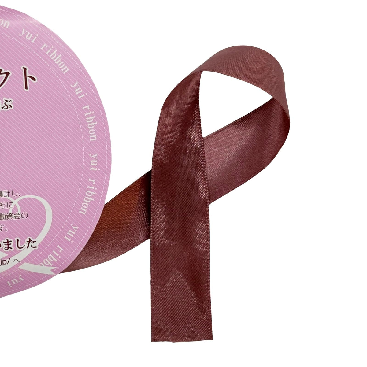 Q-FLA 250576 Ribbon, Handicraft, Glossy Satin Ribbon, 1.0 inches (25 mm), 6.6 inches (168 mm), Handmade, Wrapping, Packaging, Wedding Decoration