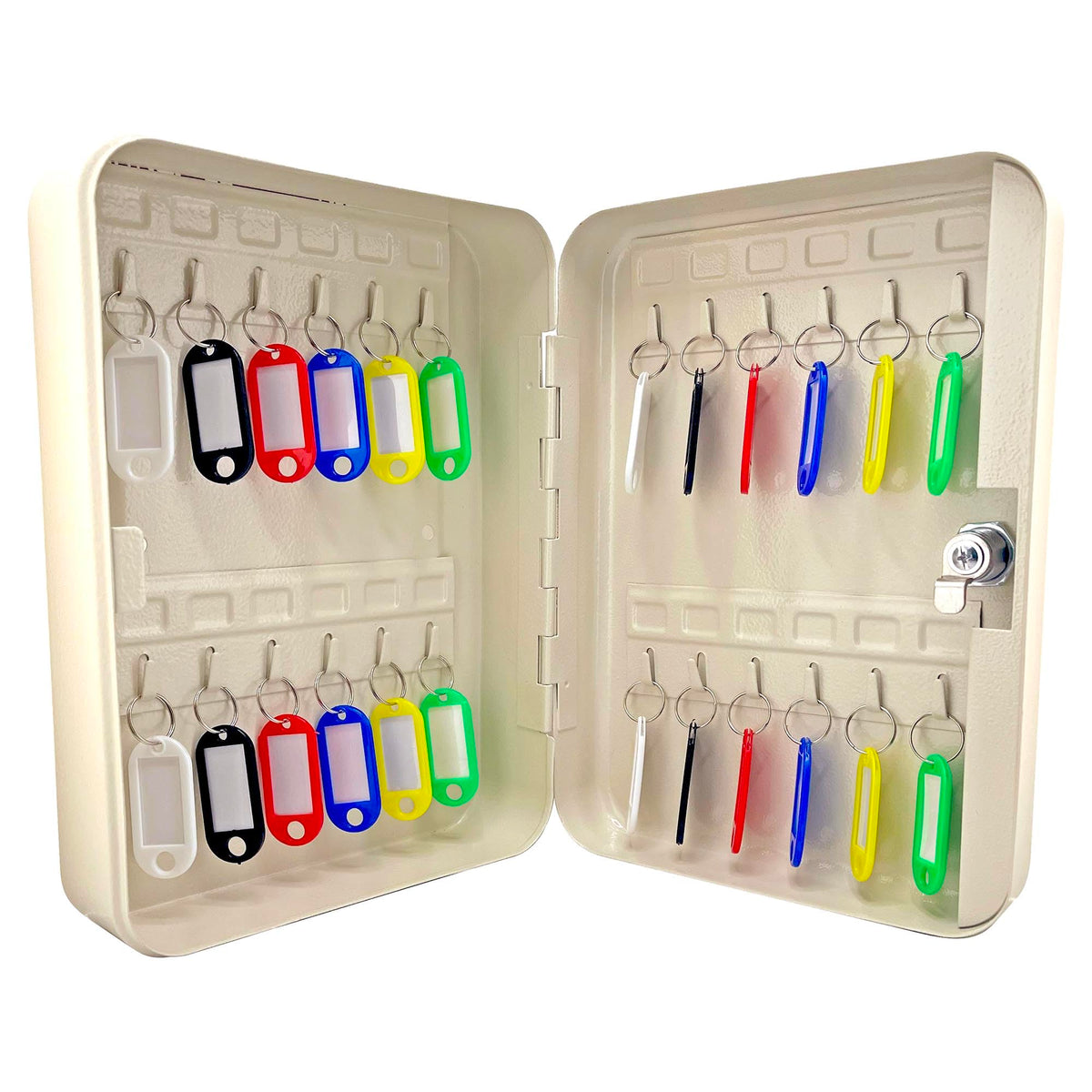 Waki Sangyo VSB-005 Key Box, Key Storage, Key Management, Office, Warehouse, Holds 24 Bottles, Width 7.1 x Height 9.8 x Thickness 3.0 inches (180 x 250 x 75 mm)