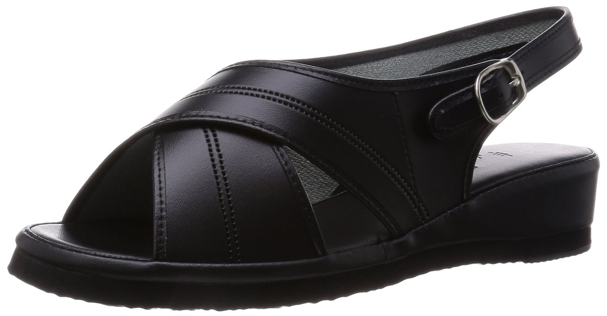 Pure Walker(ピュアウォーカー) Women's Sandal, Black, SS