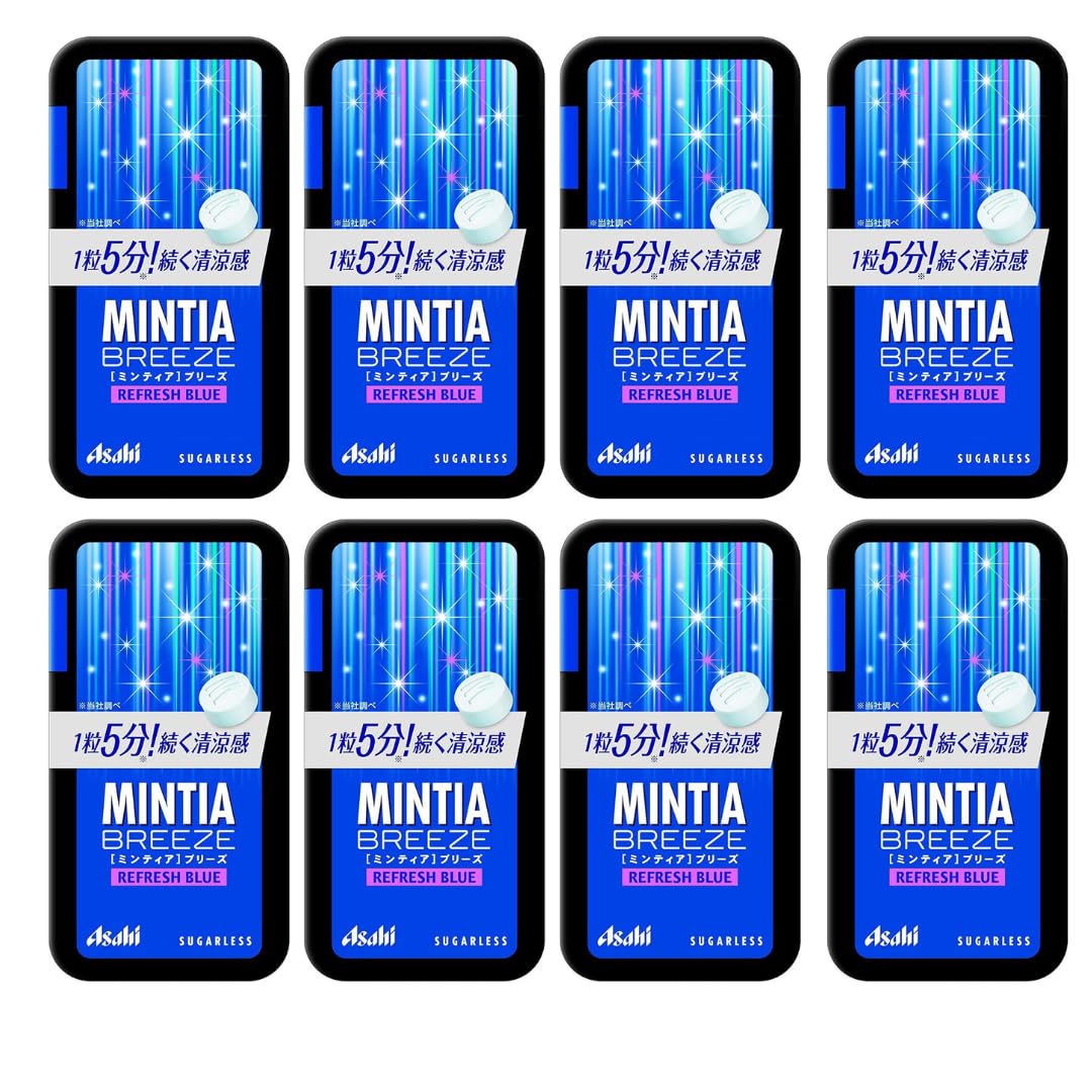 MINTIA Breeze Large Size Mints Tablets � 8 Pack, 30 Tablets (22g/ 0.78 oz) / 8 Pack :Total (176g/6.24 oz) Japan Import (Refresh Blue)