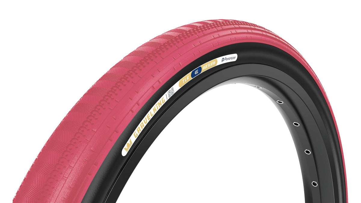 Panaracer GravelKing SS Tire - 700 x 45, Tubeless, Folding, Cranberry/Black