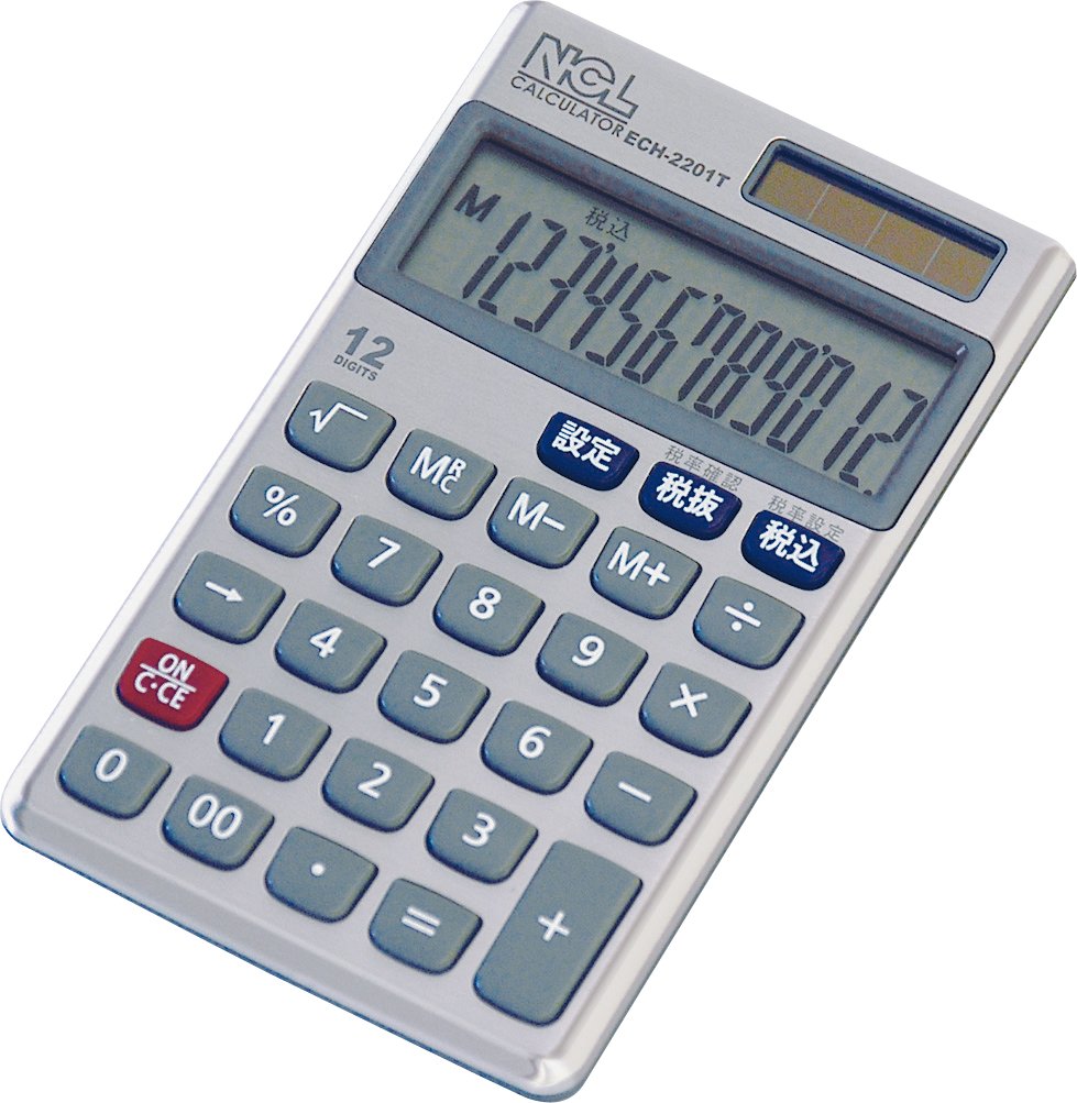 Nakabayashi ECH-2201T Calculator with Case