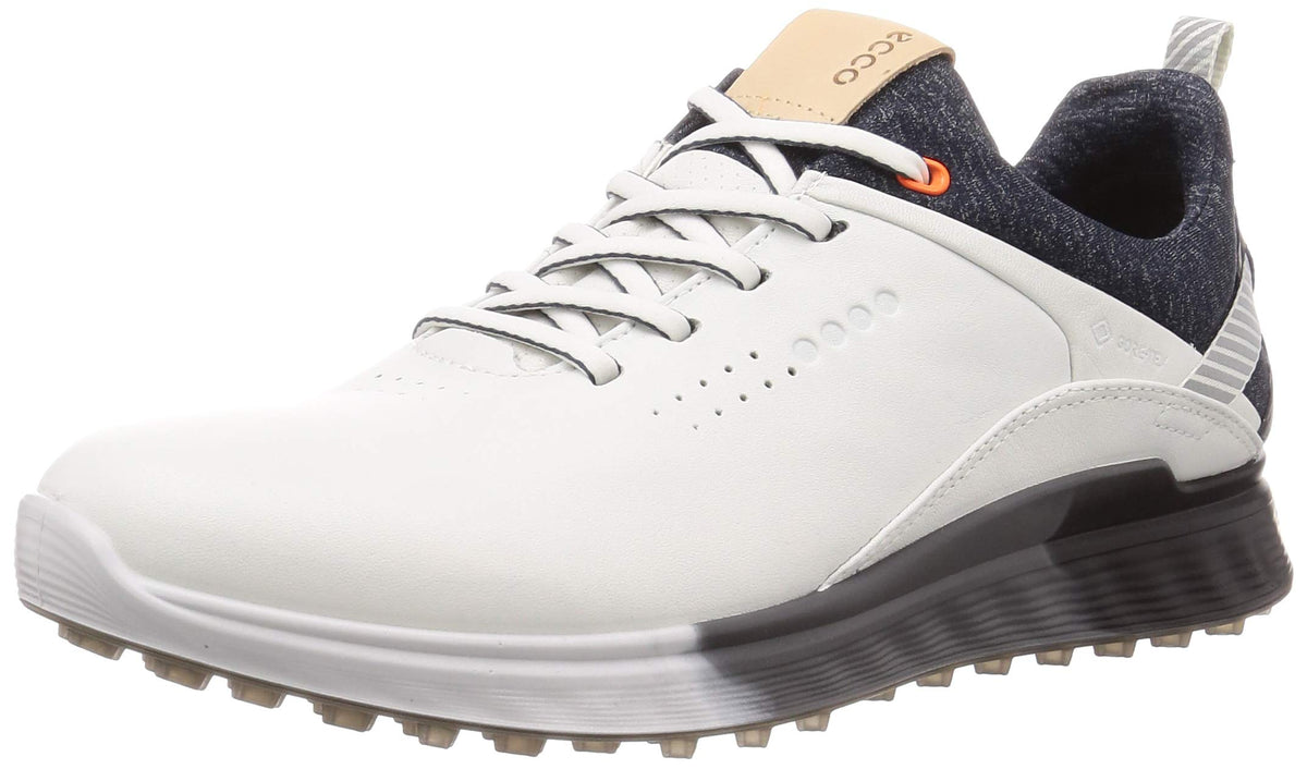 ECCO Men's S-Three GORE-TEX Athletic Shoe, White, 39 M EU (5-5.5 US)