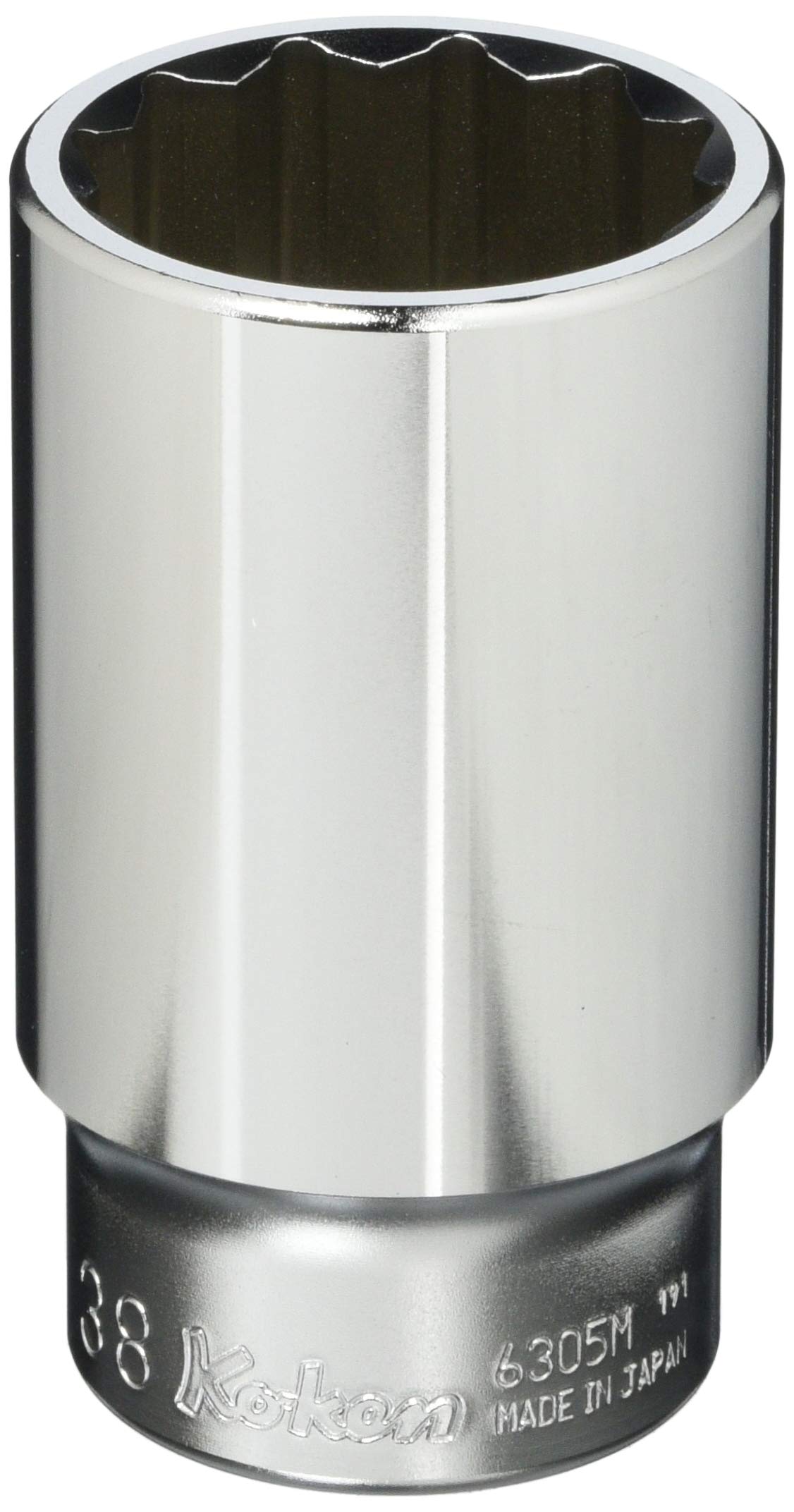 Ko-ken 6305M-38 3/4 Sq. Dr. Socket 38mm 12 point Length 90mm