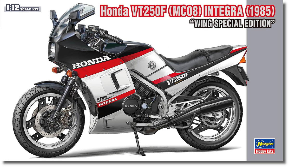 Hasegawa 1/12 Honda VT250F (MC08) Integra 1985 Wing Special Edition Plastic Model 21765 (Motorcycle)
