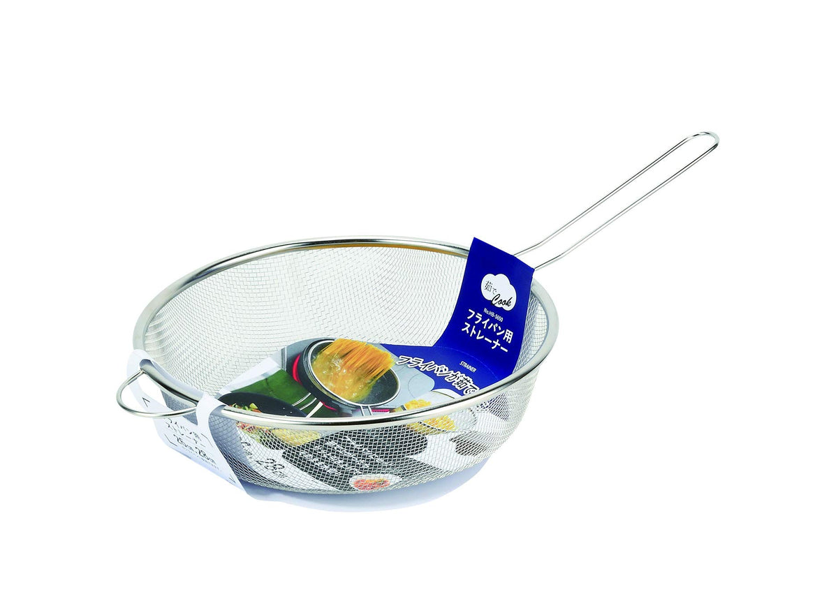 Pearl Metal HB-5680 Strainer for Frying Pans, 10.2 - 11.0 inches (26 - 28 cm), Multi-use, Boiled Cook