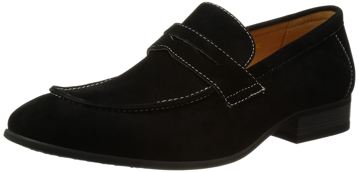 San-A-Plus 2313 Men's Loafers, Black, 39(24.5cm)