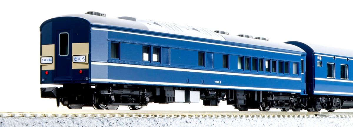 KATO 10-1873 N-Gauge 20 Series Bedside Express Sakura, 8-Car Set, Railroad Model, Passenger Train
