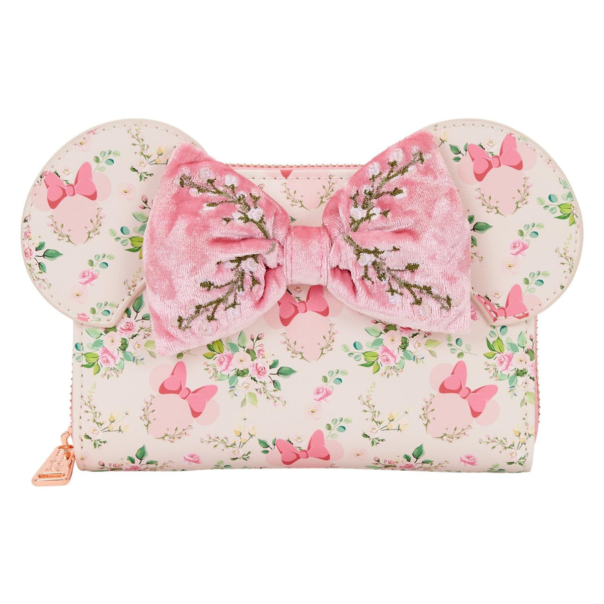 Loungefly Minnie Mouse Floral Zip Around Wallet