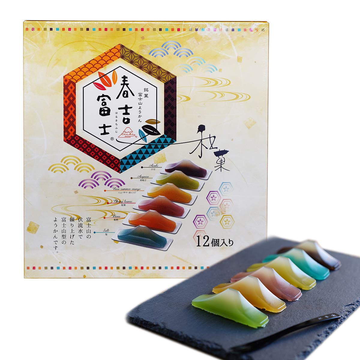 Tokyo Banana Haruyoshi Fuji Fuji Goat Yokan 6 flavors 30g x 12 (Azuki Ao Yuzu New Summer Orange Sakuraba Loquat Salt 2 each) For gifts 1box