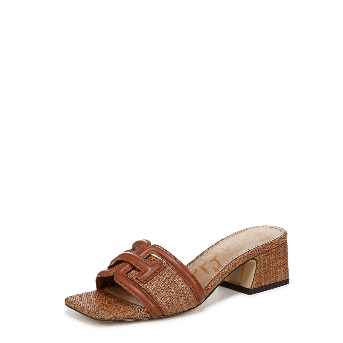 Sam Edelman Women's Waylon Heeled Sandal Rich Cognac/Cuoio 5.5 Medium