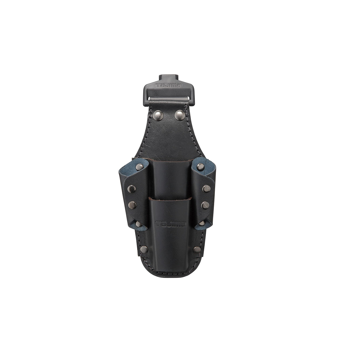 Tajima Safety System, Removable Tool Holder, Genuine Leather, 4 Slots, Durable and Supple, Leather (Cow Leather), Black, Easy to Put on and Take Off, Can Be Attached to a Belt Later, Easy