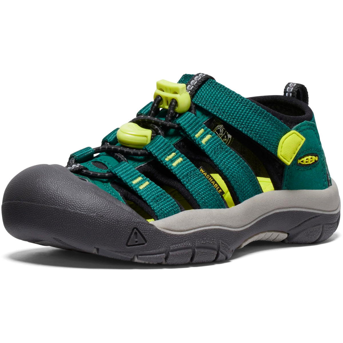 KEEN Unisex-Child Newport H2 Closed Toe Water Sandals, Aventurine/Evening Primrose, 2 Big Kid