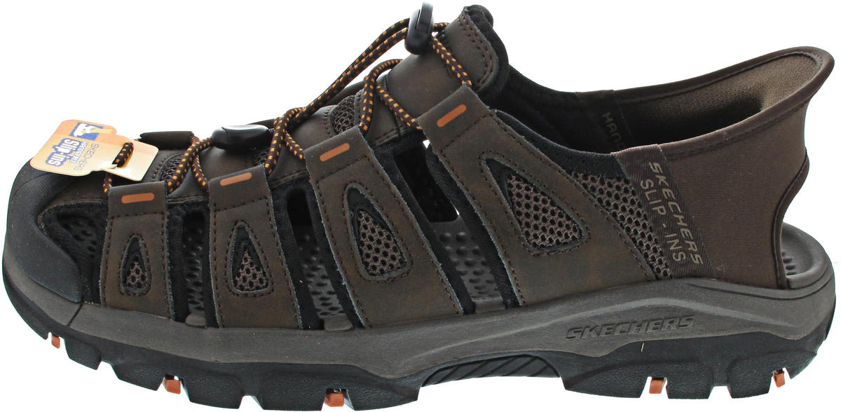 Skechers Men's 205187Tresmen - Norvick Hands Free Slip In Sandal,Chocolate,11.5