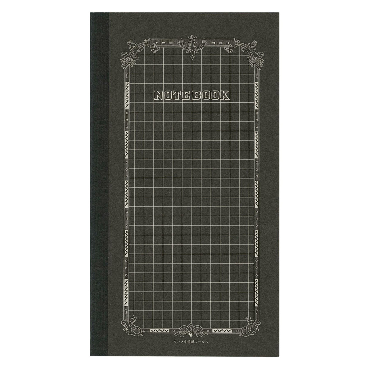 ツバメノート Tsubame Notebook, Black Cover, B6 Modified, Squared, TBFK-B6SB