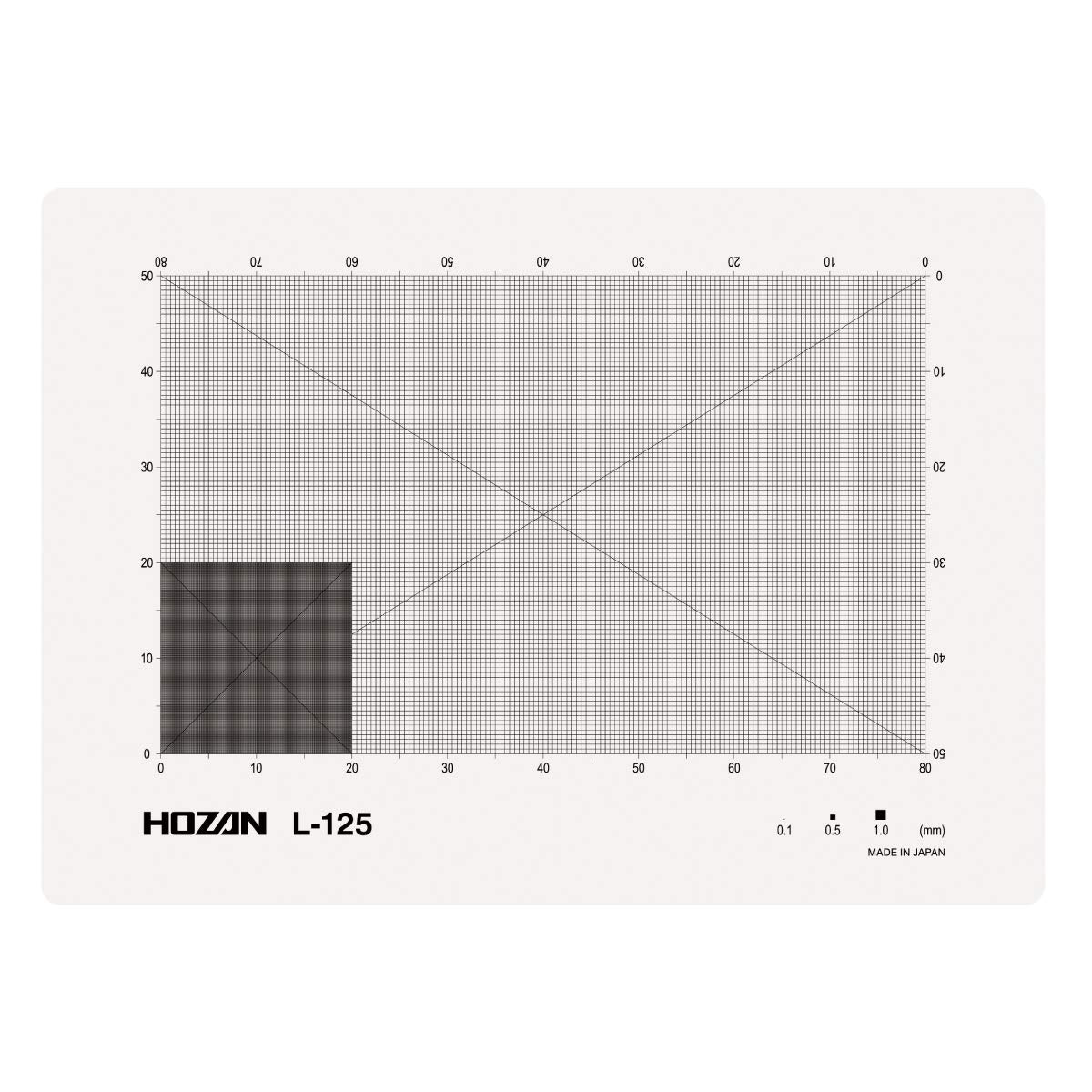 Hozan L-125 Scale Sheet, For Checking Size and Measuring Small Parts