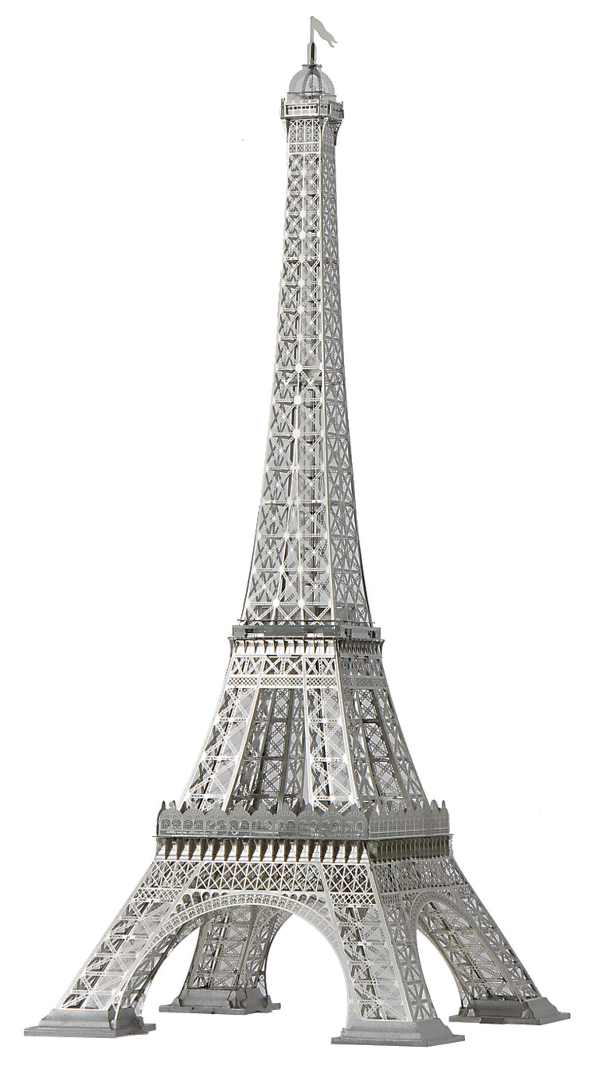 Eiffel Tower - 1/1000 Stainless Steel Scale Model by Aerobase - Unique Model from Japan