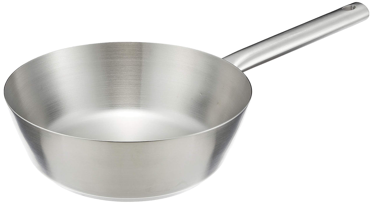 Endo Shoji ATC4504 Murano Induction Tapered Pan, 9.4 inches (24 cm), Induction Compatible, 18-8 Stainless Steel