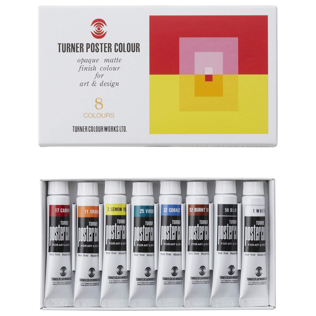 Turner PC 11ML 8 color set school (japan import)