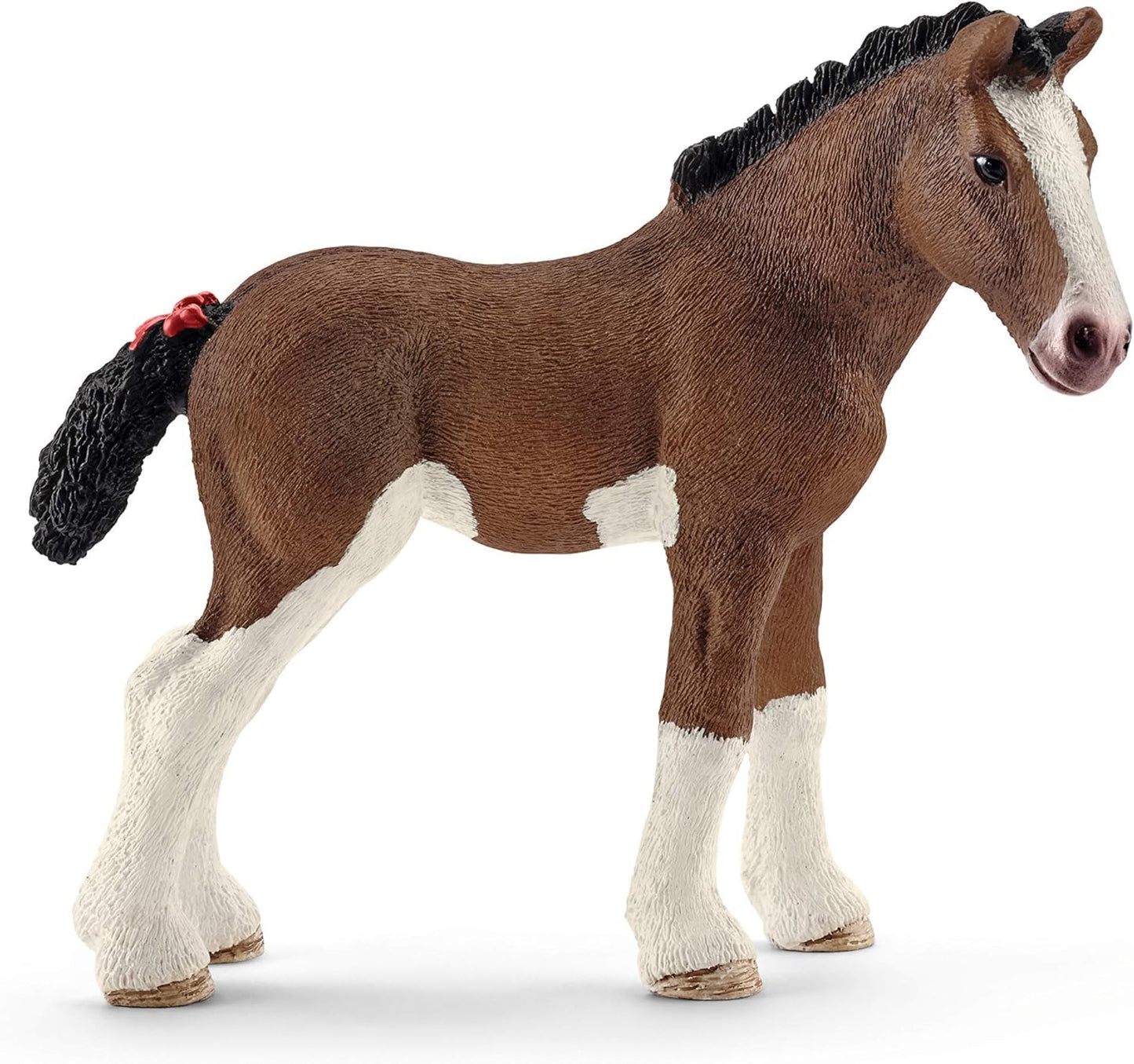 Schleich Farm World - Clydesdale Foal Toy Figurine - Kids Ages 3+ | 13810