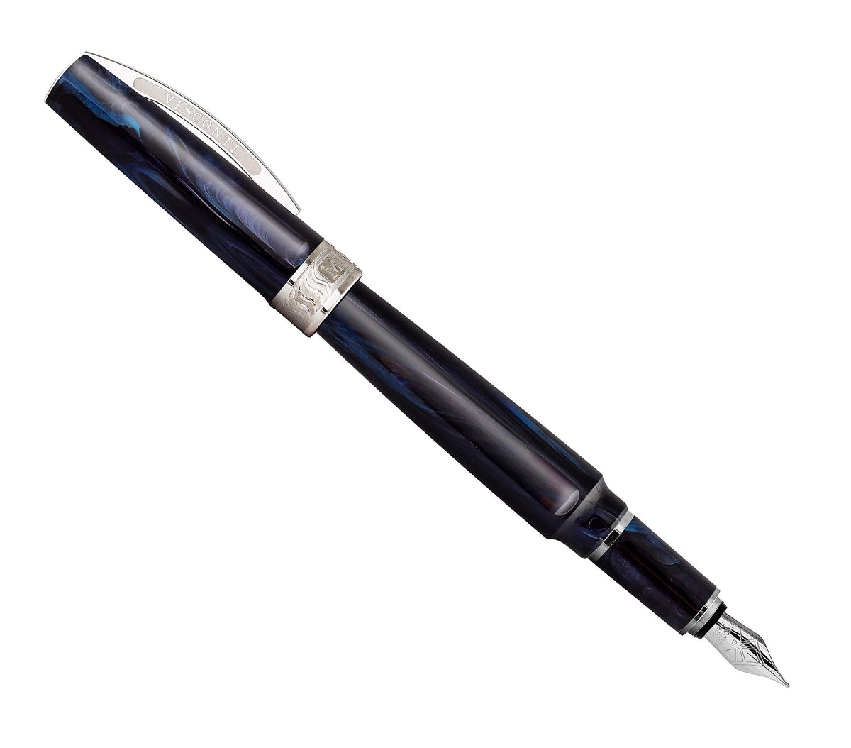 Visconti MIRAGE FOUNTAIN PEN NIGHT BLU medium steel nib