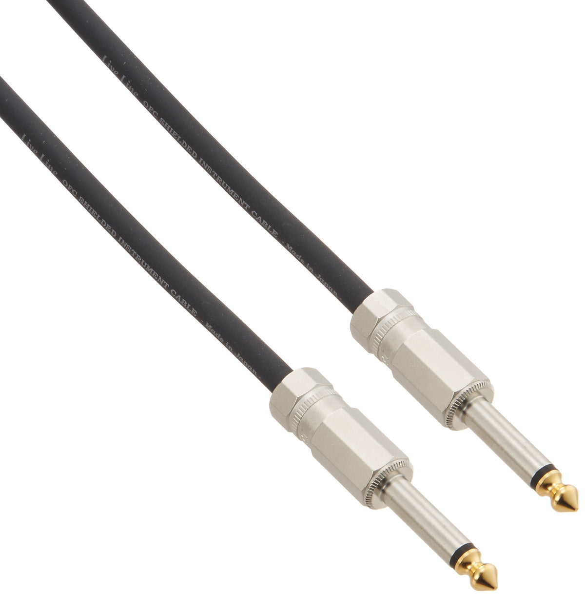 LIVE LINE LE-7MS/S LE-Stage Series Guitar Cable, 23.4 ft (7 m), Black