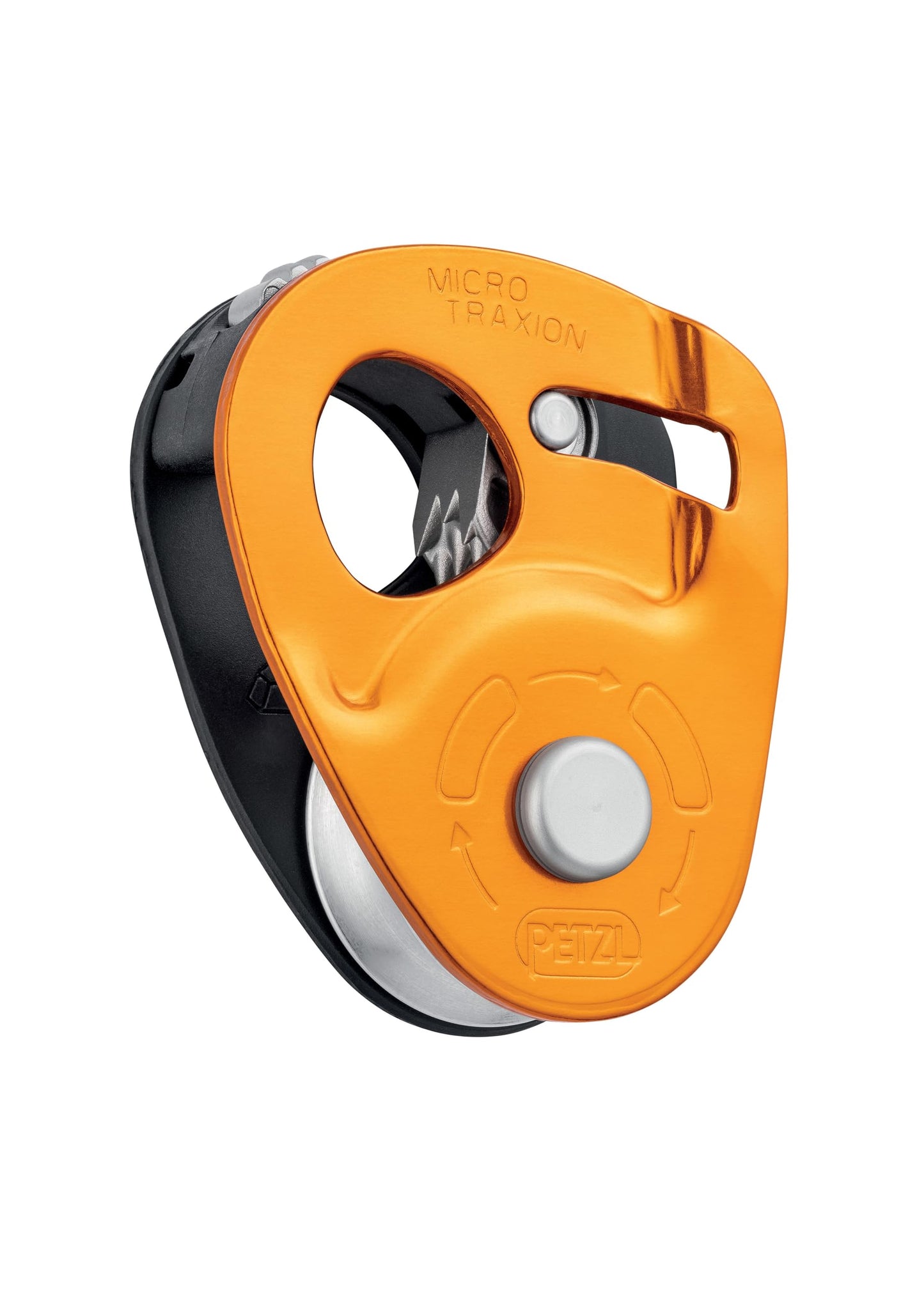 PETZL, Micro Traxion Pulley Ropeclamp, High-Efficiency Lightweight Progress-Capture Pulley