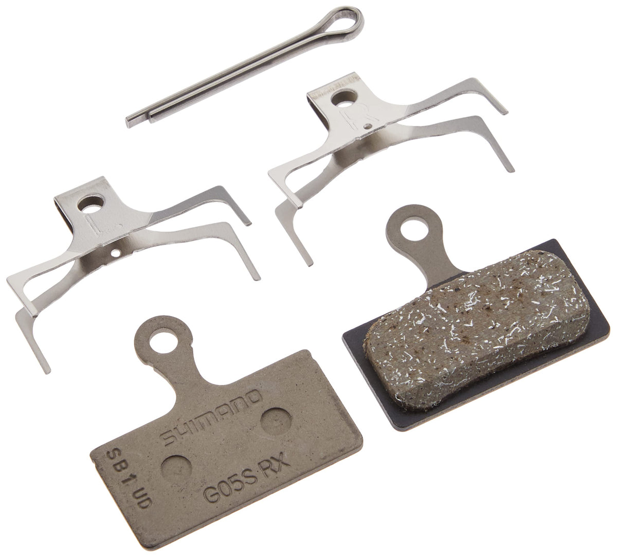 Shimano EBPG05SRXBS G05S-RX Disc Brake Pads, Resin, No Fins, Semi-Bulk for Workshops, 25 Pairs, Repair Parts