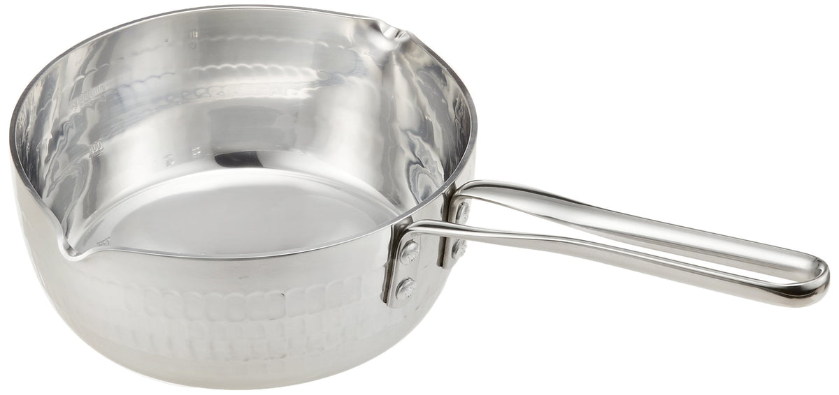 Endoshoji TKG AYK7001 Professional Snow Flat Pot, 6.3 inches (16 cm), Co-Patterned Plate, Induction Compatible, Main Body, Aluminum Alloy, Bottom Stainless Steel, Handle Material: Stainless Steel