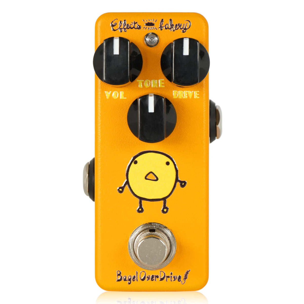 Effects Bakery Bagel OverDrive Mini-Pedal Overdrive Effect - Yellow