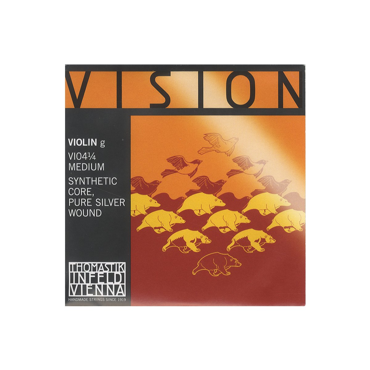 Thomastik-Infeld VI04.14 Vision Violin String, Single G String, Silver Wound/Synth Core, 1/4 Size