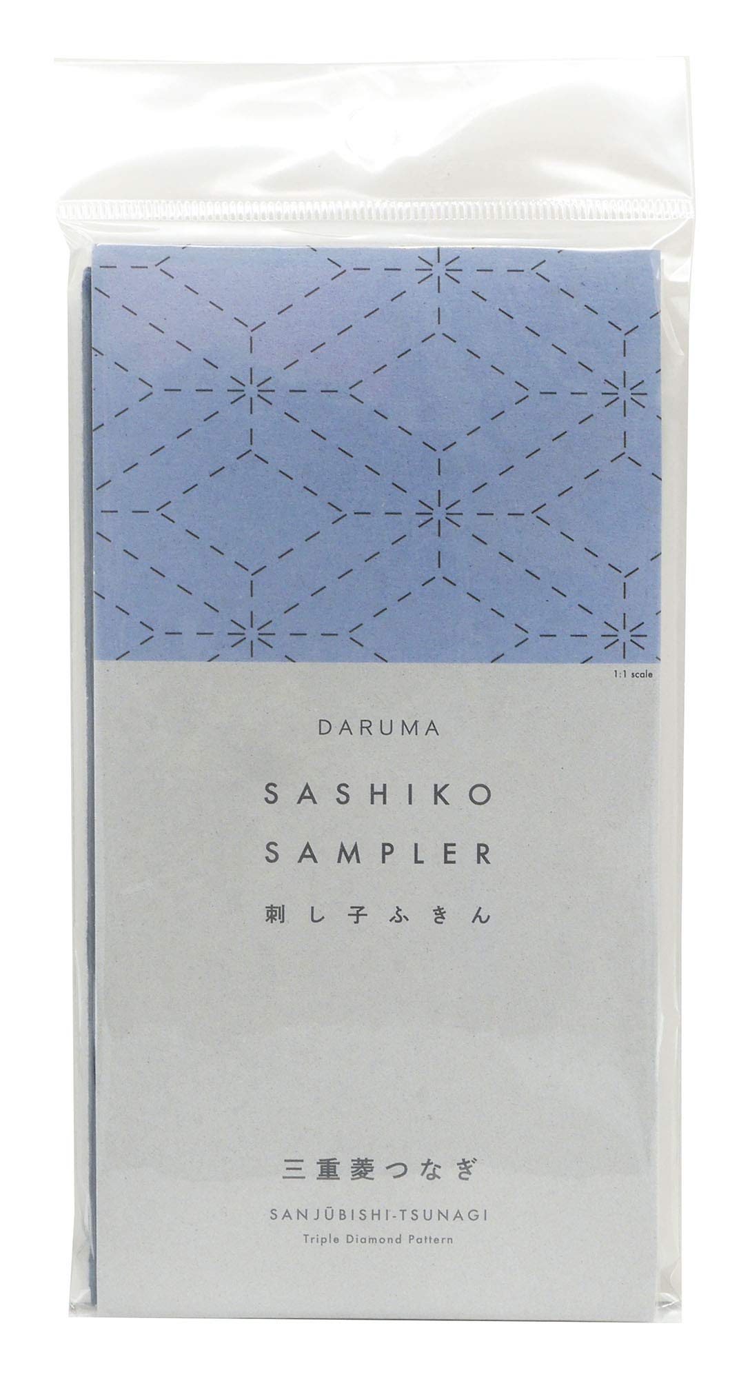 DARUMA Sashiko Sampler Original Cloth Navy Color (Triple Diamond)