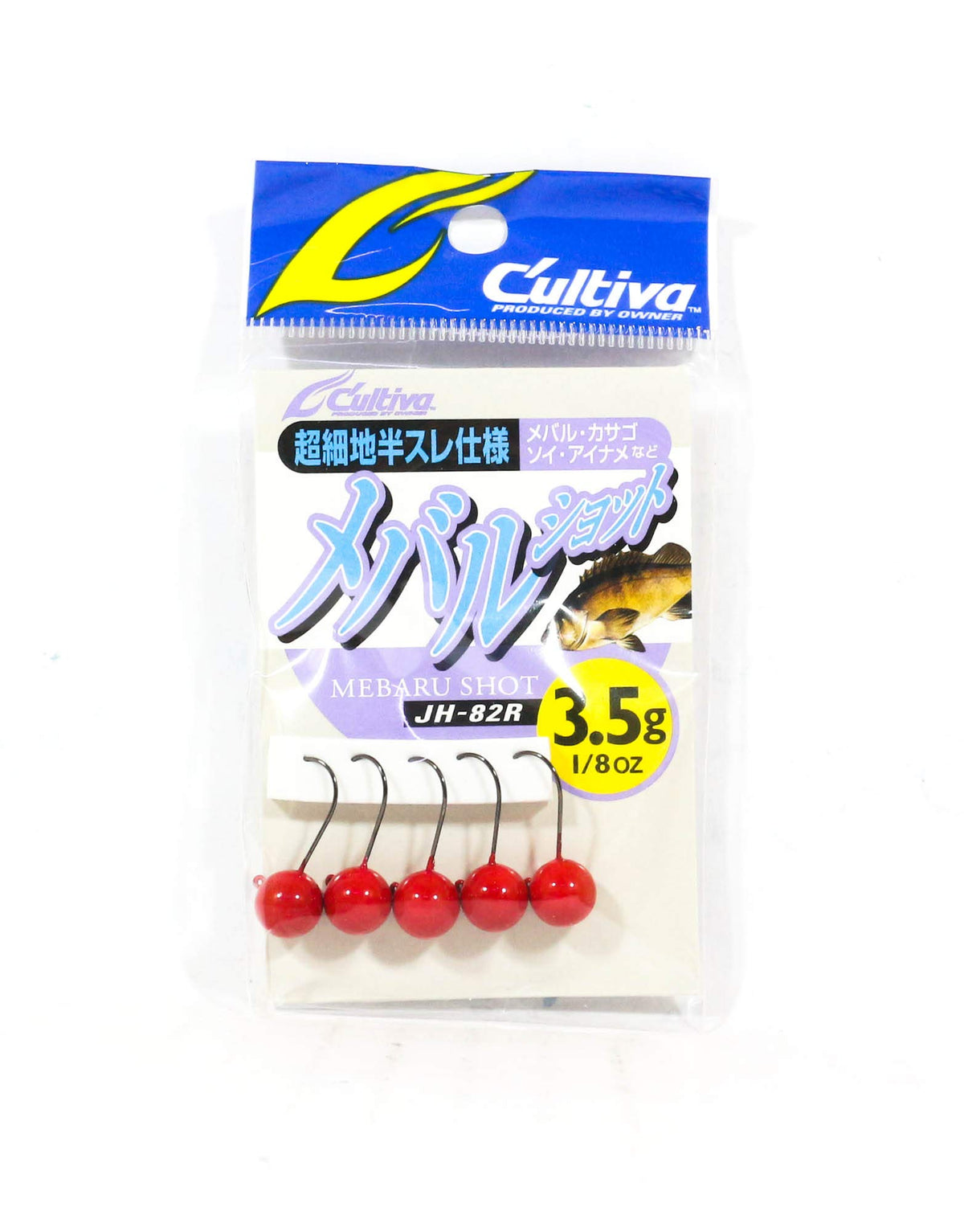 Owner JH-82 Rockfish Shot, 0.1 oz (3.5 g), Red