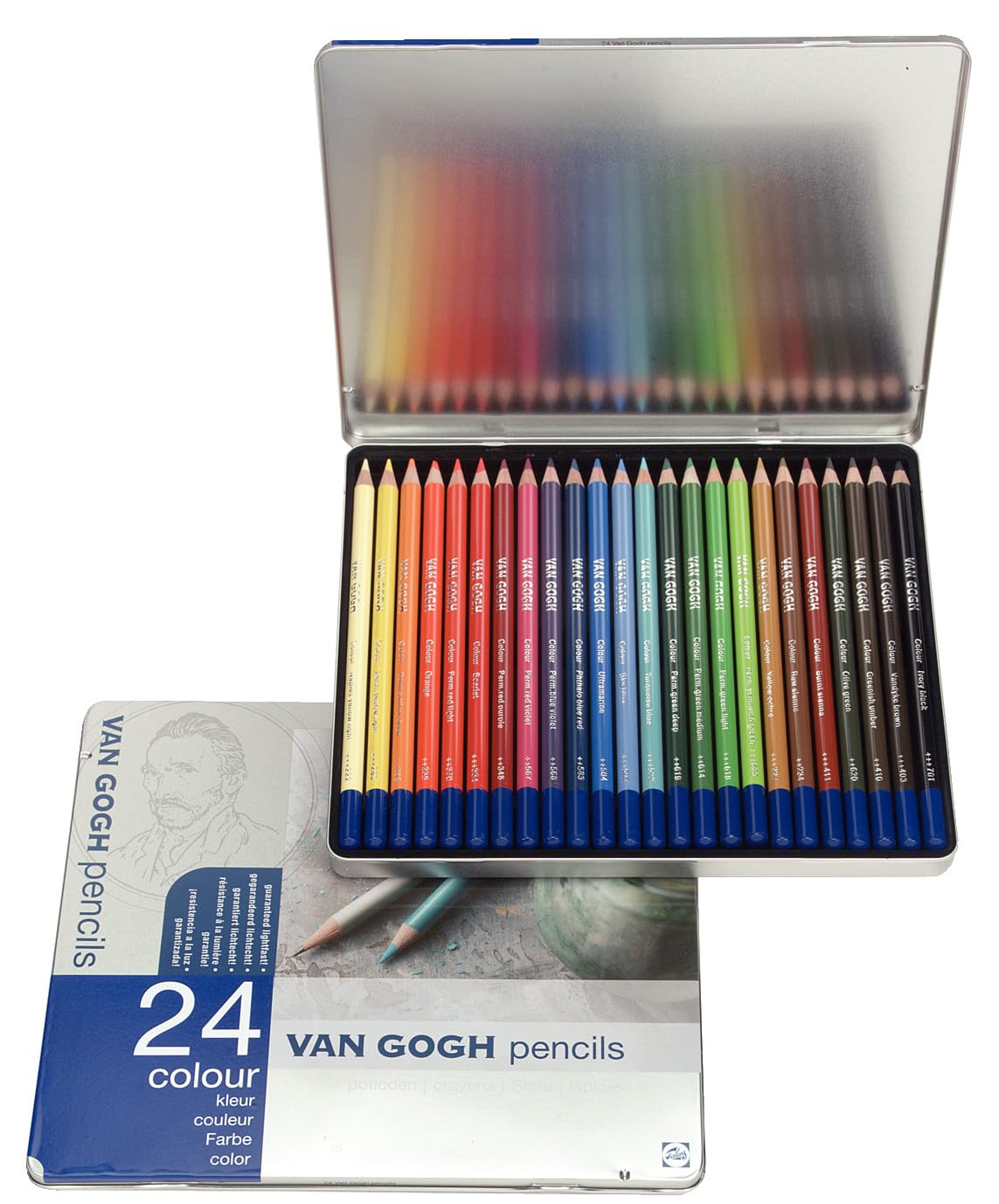 24 color pencil set van Gogh (Metal Cased) (japan import)