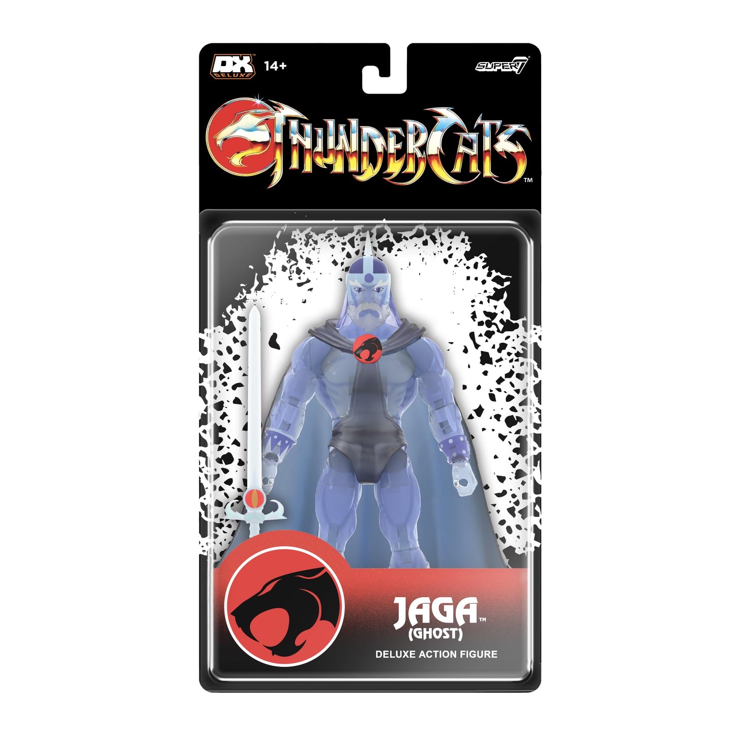 Super7 Deluxe Thundercats Ghost Jaga - 7" Thundercats Action Figure with Accessories - Classic Cartoon Collectibles and Retro Toys
