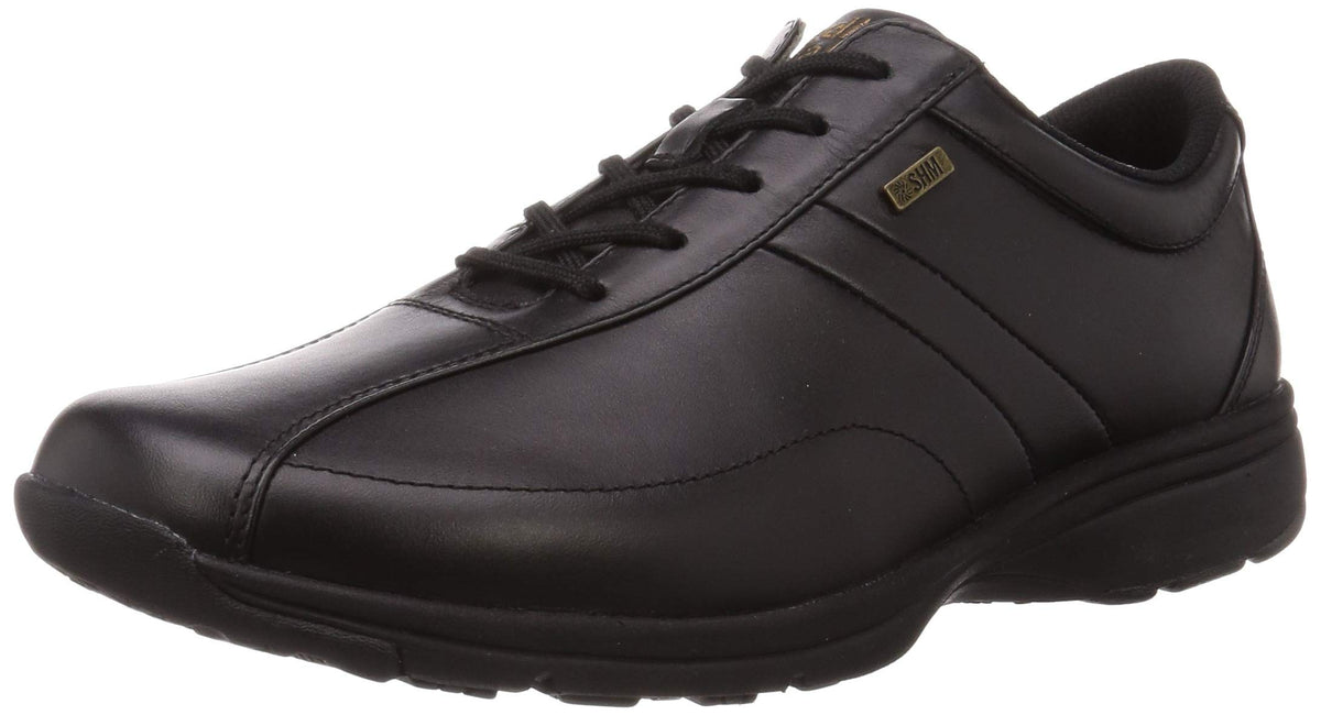 Asahi Medical Walk MF Men's Walking Shoes, Equipped with SHM to Prevent Knee Trouble, Black, 25.5 cm 4E