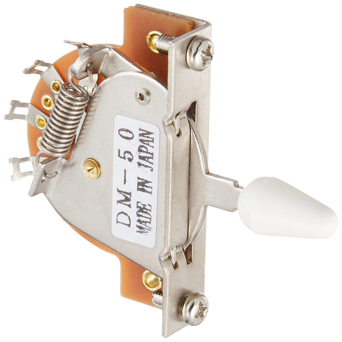 GP FACTORY GPF-ELSW-DM5-WHT 5-Way Lever Switch, Open Type, White Knob, Made in Japan