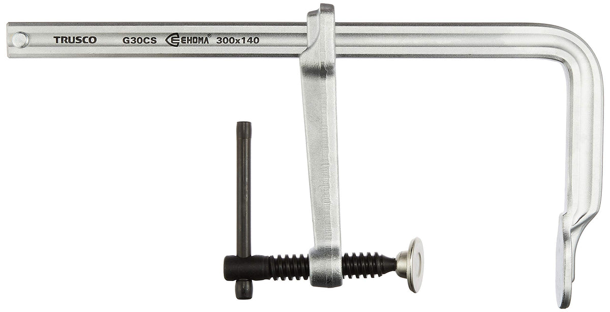 TRUSCO G-30CS Ehoma Clamp, Iron Handle, Maximum Opening 11.8 inches (300 mm) x Depth 5.5 inches (140 mm)