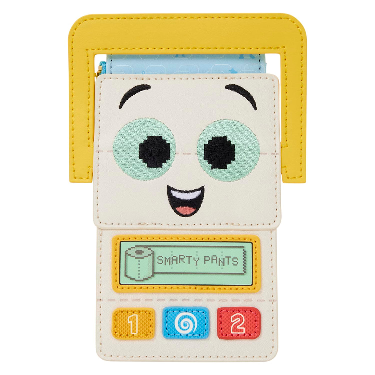 Loungefly Disney: Pixar - Toy Story 5 - Smarty Pants - Embroidered Smarty Pants Card Holder - 4 Card Slots with a Zippered Compartment – Gift for Kids & Adults – Collectible Wallets