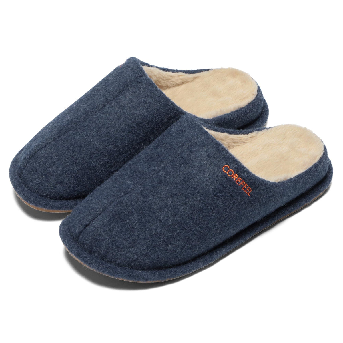 ニッポンスリッパ Women's Core Feel Puppet Slipper, Navy, L