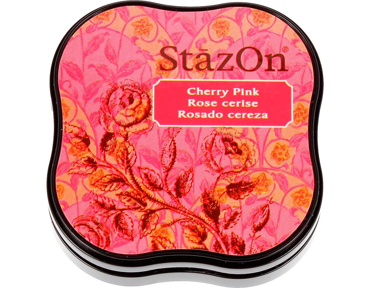 Artemio Tsukineko StazOn Midi Pad, Cherry Pink