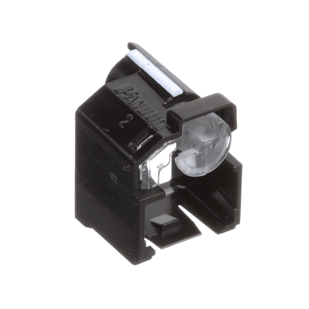 Panduit Recessed Lock-in Device with Extended Hood, RJ45 Compatible, Blue, Polycarbonate (Pack of 10)